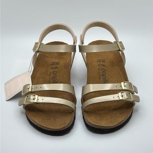EUC Papillio Gold and Tan Sandals